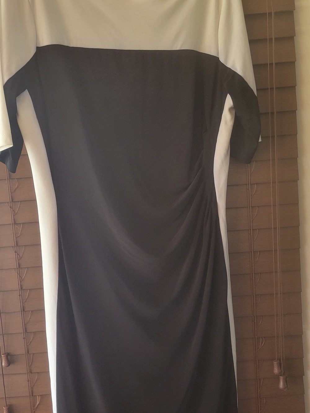 Ralph Lauren Black and White Colorblock Sheath Dress